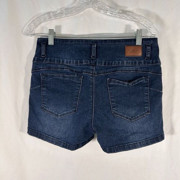 FSP Denim Wear Jean Shorts Women's Size 40 Dark Wash Denim Button Zip - Picture 5 of 8